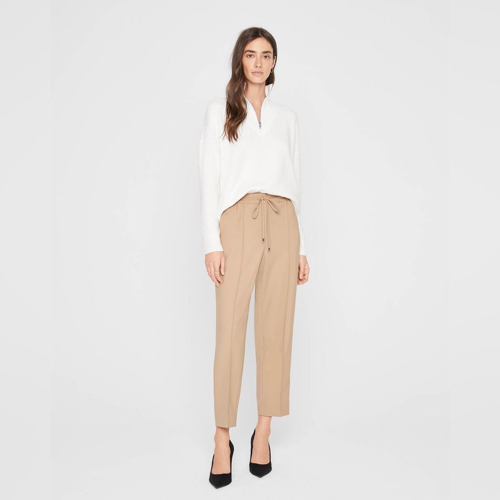 NWT Club Monaco Tailored Jogger Pants Cream Tan Size 0